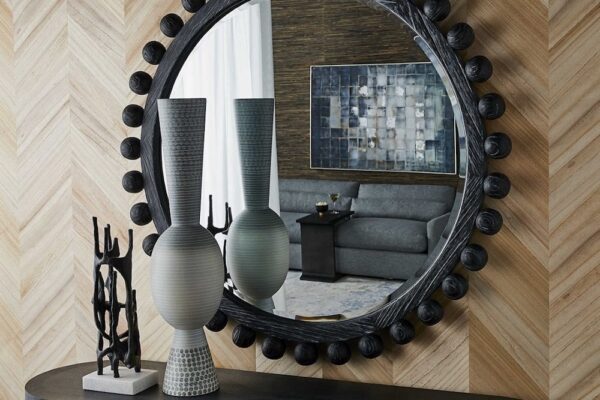 The Brianza round wall mirror from Revelation by Uttermost.