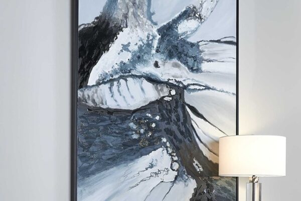 Revelation by Uttermost's Go WithThe Flow hand painted canvas in a modern abstract art style.