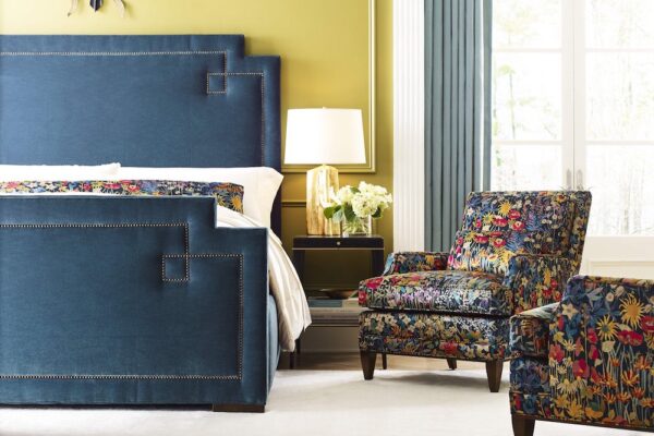 Taylor King strathberry king upholstered bed.
